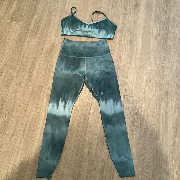 Beyond Yoga Other - Beyond Yoga Green Tie-Dye sports bra (L) and leggings (M) NWOT condition